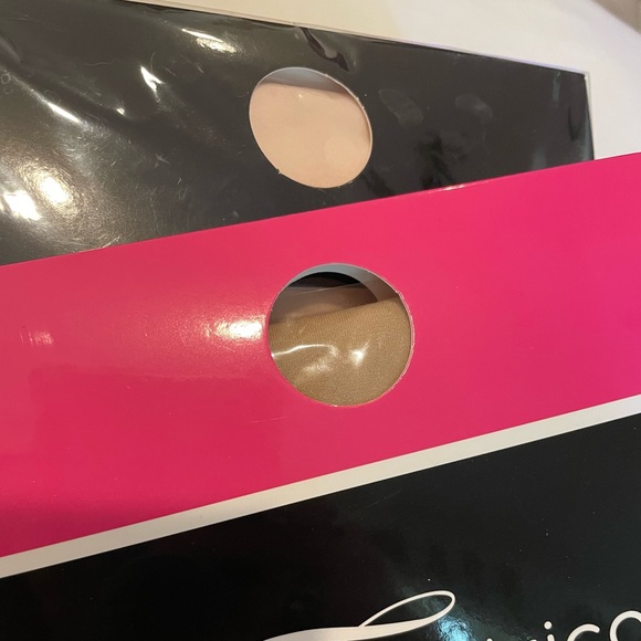 NEW 4 Pairs THEATRICALS Convertible Microfiber Tights 3 pink / 1 Suntan sz M - Picture 5 of 14